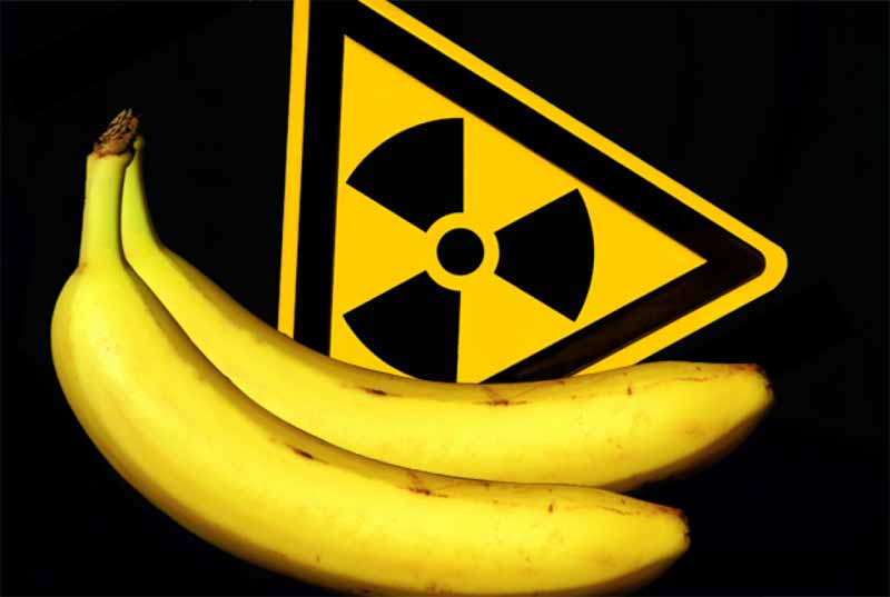 bananele sunt radioactive