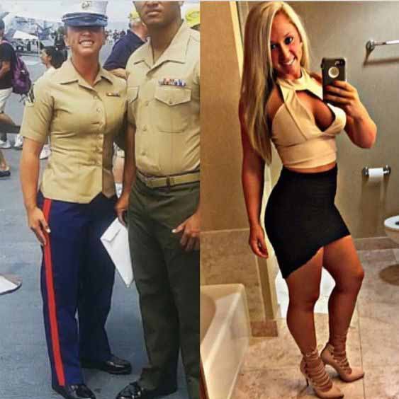 femei in uniforma