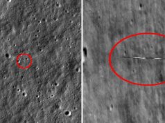 obiectul misterios observat în apropierea Lunii