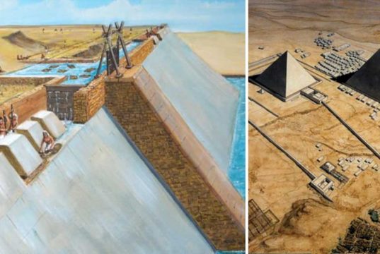 piramidele din Egipt au fost construite cu ajutorul apei